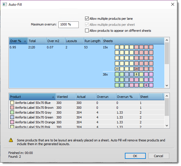Placing Products with Auto-Fill