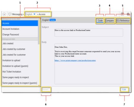 Message Configuration